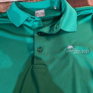 Callaway Opti-Dri Men's Golf Polo Shirt Green Size Large Short Sleeve Logo